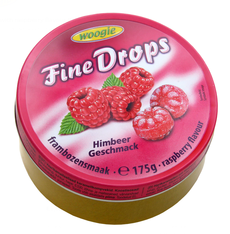 WOOGIE RASBERRY CANDIES 175G